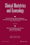 CLINICAL OBSTETRICS AND GYNECOLOGY杂志封面